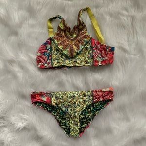 Maaji Highneck patterned bikini